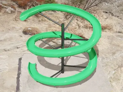 Water Slide Low-poly 3D model order