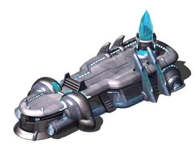 Machine-war-coal cargo 3D model