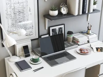 Office workplace 14 3D model