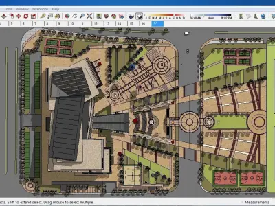 Sketchup Cultral Center E4 3D model