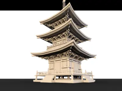 Pagoda- 3d Model 3D model