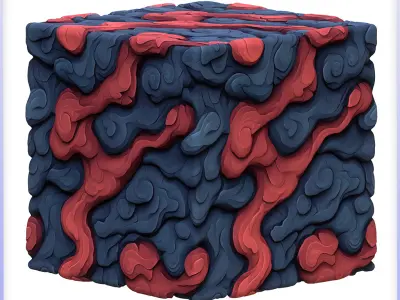 Stylized Lava Seamless Texture Texture