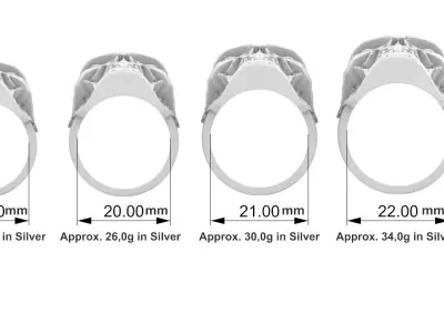Terminator T800 Machine ring 3D print model