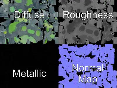 Fantastical Alien Creature Model Pack Low-poly 3D model