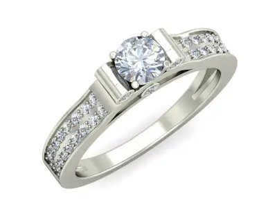 Women Ring  Render 3dm STL OBJ FBX Details 3D print model 65
