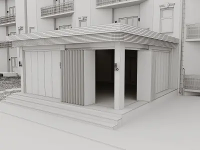 Veranda terrace 3D model