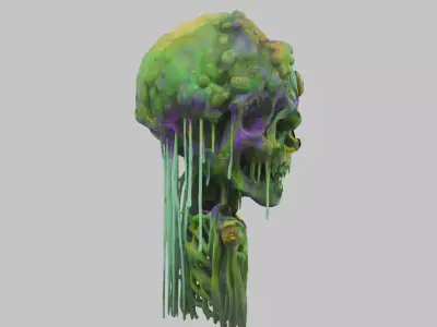 Ethereal Sentinel Statue Low-poly 3D model