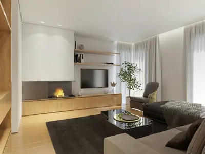 Interior apartment design 3D model