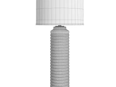  Uttermost Yana  Ribbed Cylinder Lamp Low-poly 3D model