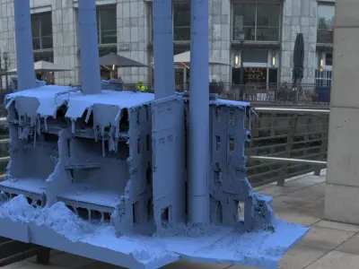 Factory ruins 1 3D model
