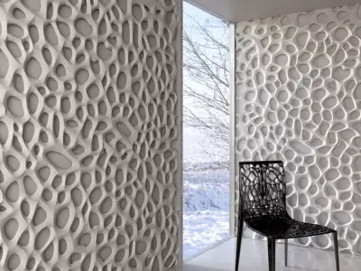 wall panel 015 AM147 3D model