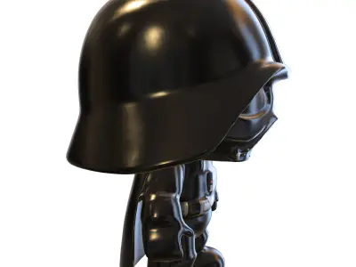 plushie Darth Vader Low-poly 3D model