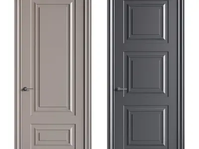 Modern entrance door 83 3D model