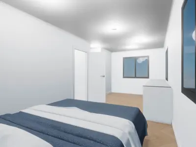 Simple Gable House 3D model