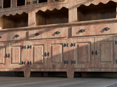 Rustic Cabinet Pack - Wooden Storage Furniture