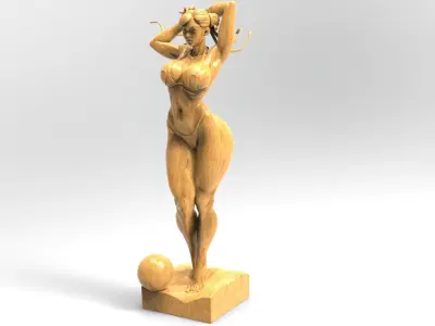 Street fight character Free 3D model