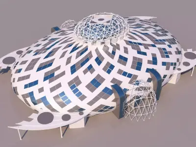 0095 - Organic Building 3D model