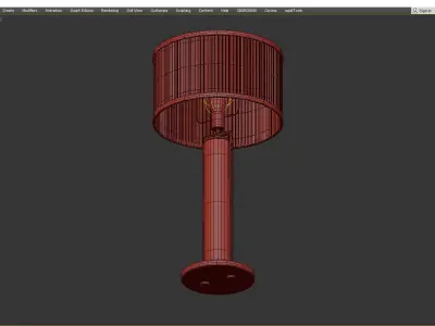  Castro Bauhaus Table Lamp Low-poly 3D model