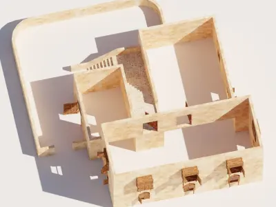 Ancient Desert House 8 3D model