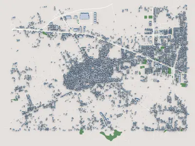 Giugliano in Campania City Italy 3D model