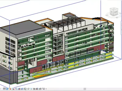 Revit Hospital Project Model 3D model