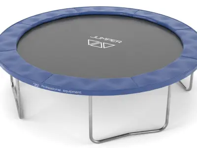 Trampoline Low-poly 3D model