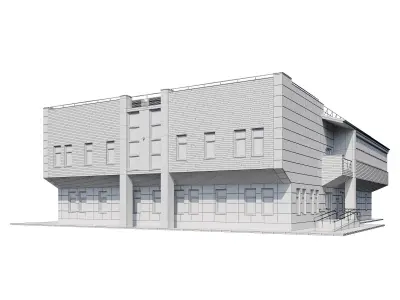 Administration building V1 3D model