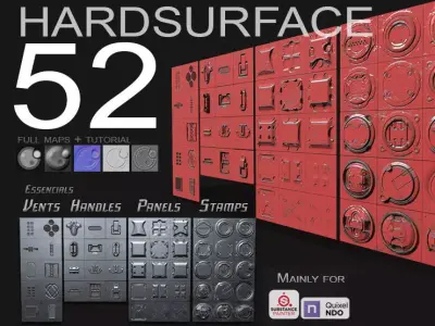 VDM - HARDSURFACE ESSENTIAL ALPHAS 3D model