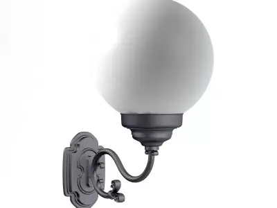 Classic Wall Exterior Lamp 3D Model 3D model