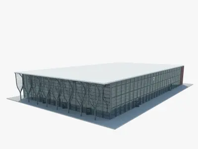 Exhibition Hall interior 11 3D model