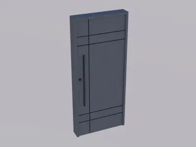 Exterior Door V3 100x230 Low-poly 3D model
