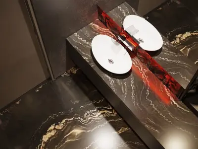 Bathroom 3D scene Free 3D model