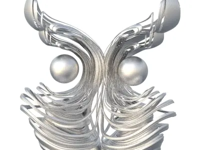 London globe Art ornament 4  3D model