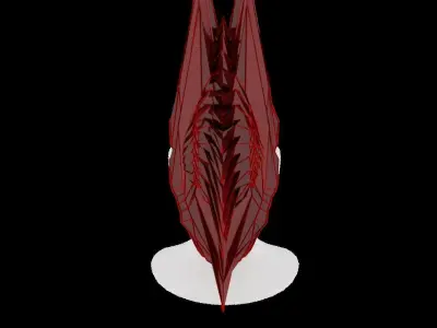 CyberPunk Evolved Full Helmet 3D model