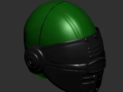 helmet high poly sculpt 3d printable ver 7 3D model 3D model 111