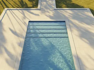 Swimming pool 3D model 9