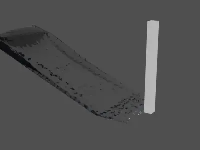 light water slide 3D model