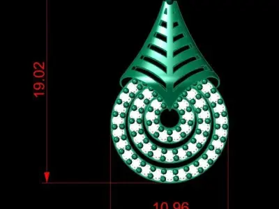  Pendant P089 3D Print Model 3D print model