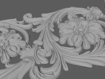 Decor for furniture 3D model 35