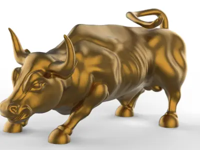 Wall street Bull 3D print model