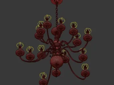 Sea Gull Lighting 15 Light Chandelier 3D model