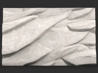 Raw Basalt Stone Wall Asset 3D print model purchase