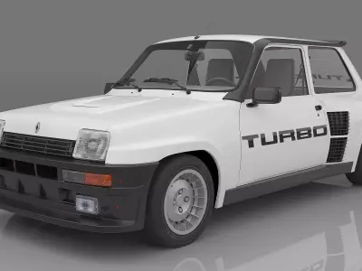 1980 Renault 5 Turbo 3D model