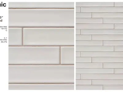 Elongated Subway Tile in Running Bond Layout Texture