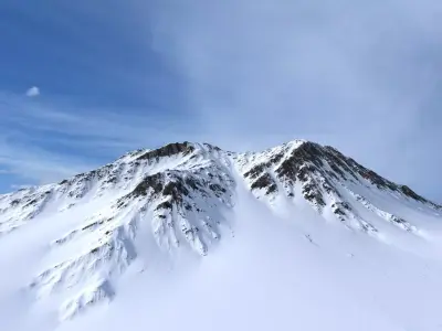 Snow Mountain 09 Low-poly 3D model