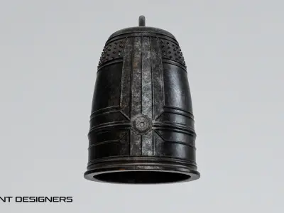 Japanese Temple Bell 3D model