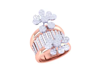 Women Ring MTL 3dm STL OBJ FBX Details 3D print model 13