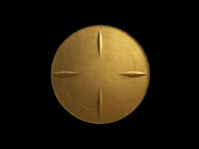 Gold Coin Billion Investment 3d Render 3D model