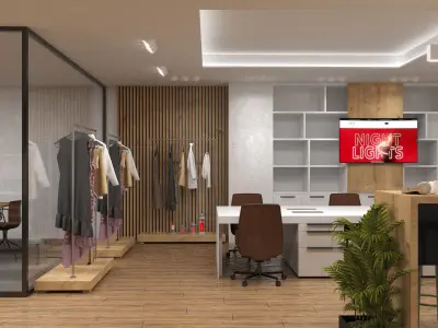 URBAN MODERN OFFICE 3D model