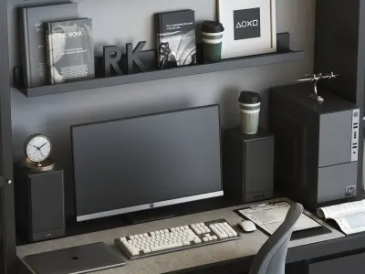 Office workplace 58 3D model